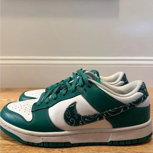 Nike Dunk Low Essential Paisley Pack Green Women's - DH4401-102 - Picture 2 of 5